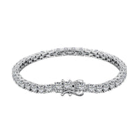 [Luxora]Luxurious Ornate Round Cut Tennis Bracelet