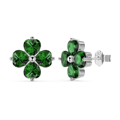 [Luxora]Four-Leaf Clover Ball Earrings