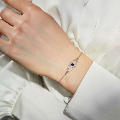 [Luxora]Devil's Eye Hollow Design Bracelet