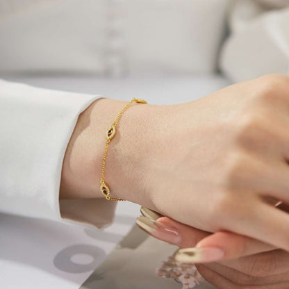 [Luxora]Evil Eye Shape Pendent Necklace