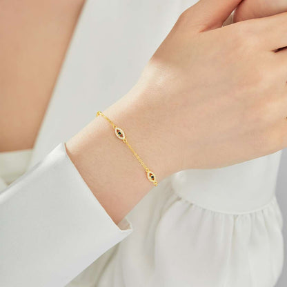 [Luxora]Evil Eye Shape Pendent Necklace