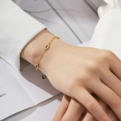 [Luxora]Evil Eye Shape Pendent Necklace