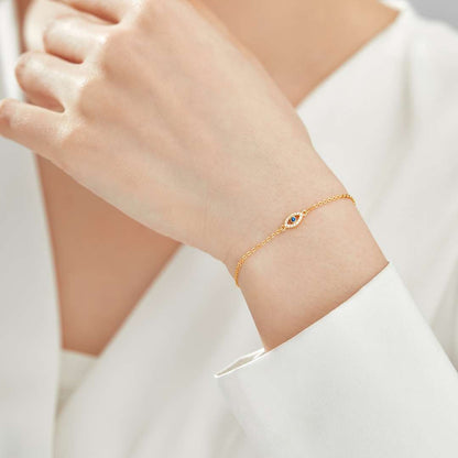 [Luxora]Evil Eye Shape Necklace