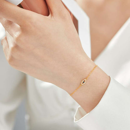 [Luxora]Evil Eye Shape Necklace