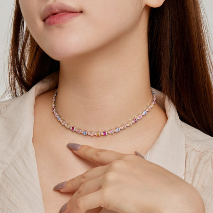 [Luxora]Radiant Colorful Rainbow Necklace