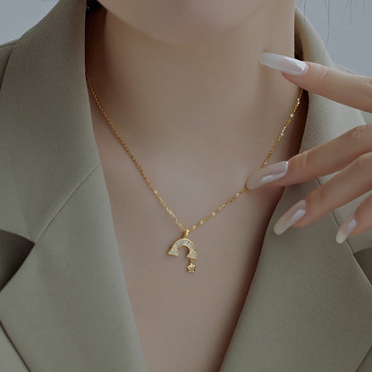 [Luxora]Unique Rainbow Star Necklace