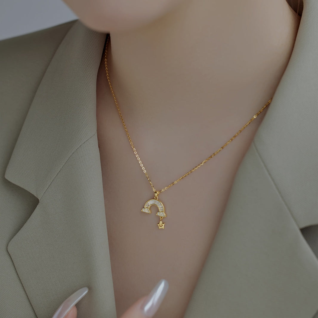 [Luxora]Unique Rainbow Star Necklace
