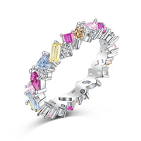 [Luxora]Dazzling Polychromatic Multi cut Daily Ring