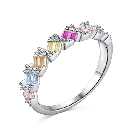 [Luxora]Delicate Vibrant Emerald Cut Daily Ring