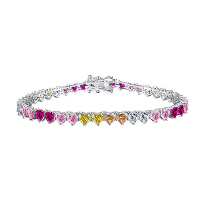 [Luxora]Luxurious Colorful Romantic Heart Shape Lover Bracelet