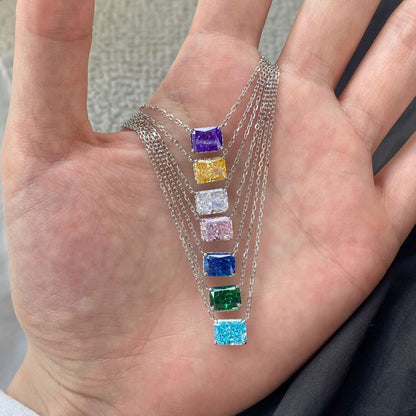 [Luxora]Luxurious Square Shape Colorful Necalack