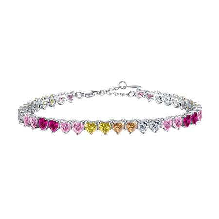 [Luxora]Luxurious Colorful Romantic Heart Shape Lover Bracelet