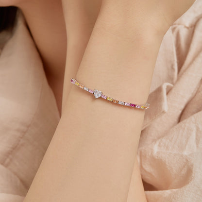[Luxora]Delicate Romantic Heart Shape Lover Bracelet