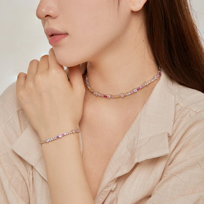 [Luxora]Delicate Romantic Heart Shape Lover Bracelet