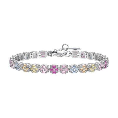 [Luxora]Delicate Colorful Emerald Cut Daily Bracelet