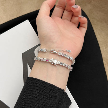 [Luxora]Dazzling Radiant Multi Cut Daily Bracelet