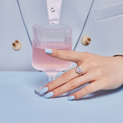 [Luxora]Delicate Ebullient Heart Shape Wedding Ring