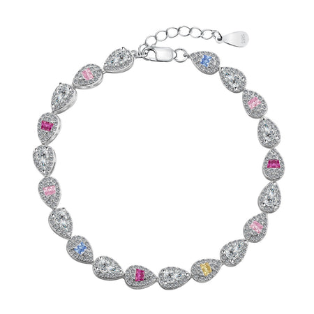 [Luxora]0.25 Carat Radiant Water Drop Shape Daily Bracelet