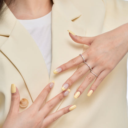 [Luxora]Radiant Sparkling Round Cut Daily Ring
