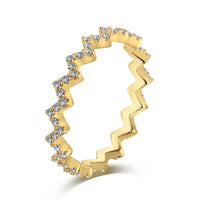 [Luxora]Delicate Enchanting Wave Shape Daily Ring
