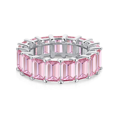 [Luxora]0.75 Carat Elegant Emerald Cut Tennis Ring