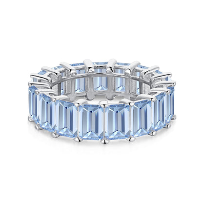 [Luxora]0.75 Carat Elegant Emerald Cut Tennis Ring