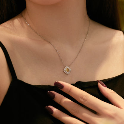 [Luxora]Sparkling Asscher Cut Necklace