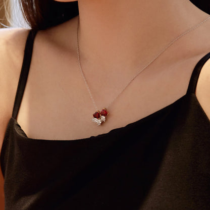 [Luxora]Dainty Red Heart Necklace