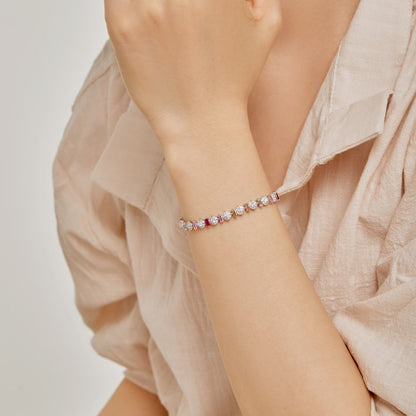 [Luxora]Radiant Colorful Round Shape Daily Bracelet