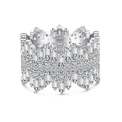 [Luxora] Luxuriöser, farbenfroher Alltagsring mit strahlendem Schliff