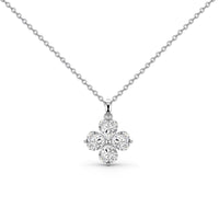 [Luxora]Heart-Shaped Four-Leaf Clover Bead Necklace