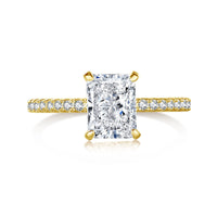 [Luxora]2.0 Carat Dazzling Sparkling Radiant Cut Party Ring