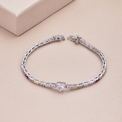[Luxora]Delicate Romantic Heart Shape Lover Bracelet