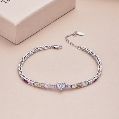 [Luxora]Delicate Romantic Heart Shape Lover Bracelet