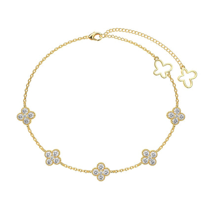 [Luxora]Four-Leaf Clover Hollow Butterfly Bracelet