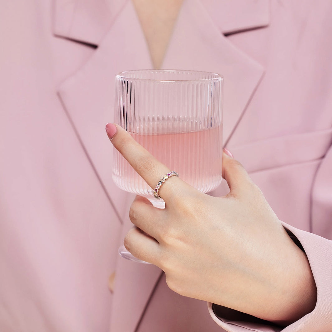 [Luxora]Exquisite Colorful Round Cut Party Ring