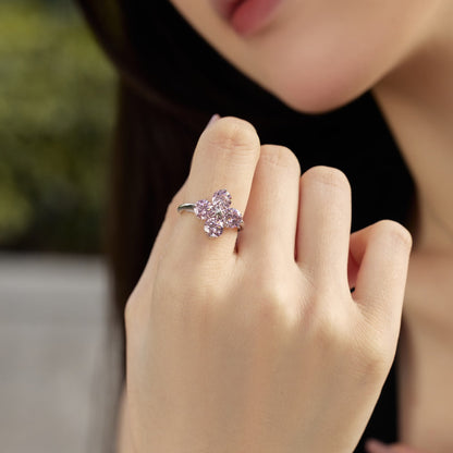 [Luxora]Four-Leaf Clover Eight-Pointed Star Ring