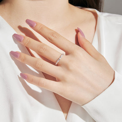 [Luxora]Sparkling Vibrant Round Shape Daily Ring