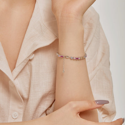 [Luxora]Delicate Colorful Emerald Cut Party Bracelet
