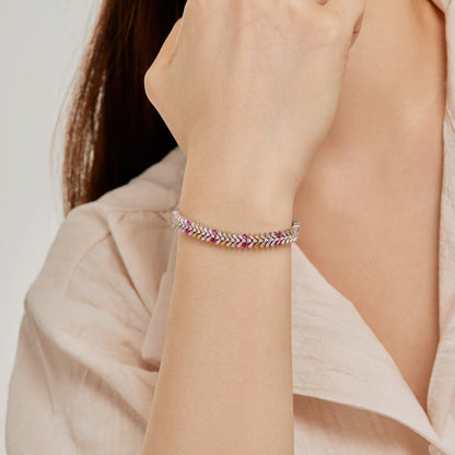 [Luxora]Dainty Radiant Emerald Cut Daily Bracelet
