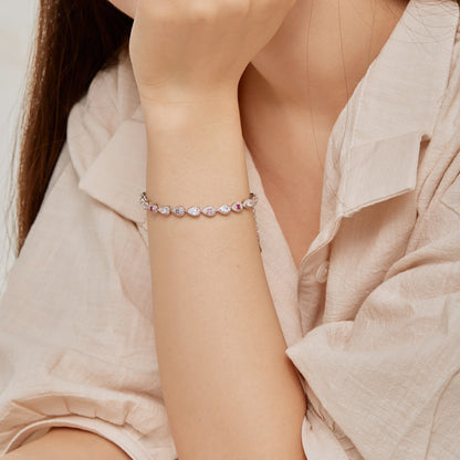 [Luxora]0.25 Carat Radiant Water Drop Shape Daily Bracelet