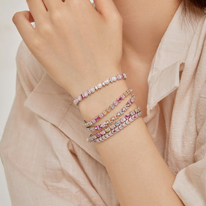 [Luxora]Ornate Colorful Flower Shape Party Bracelet