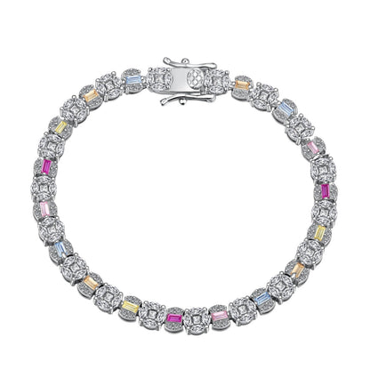 [Luxora]Dazzling Radiant Multi Cut Daily Bracelet