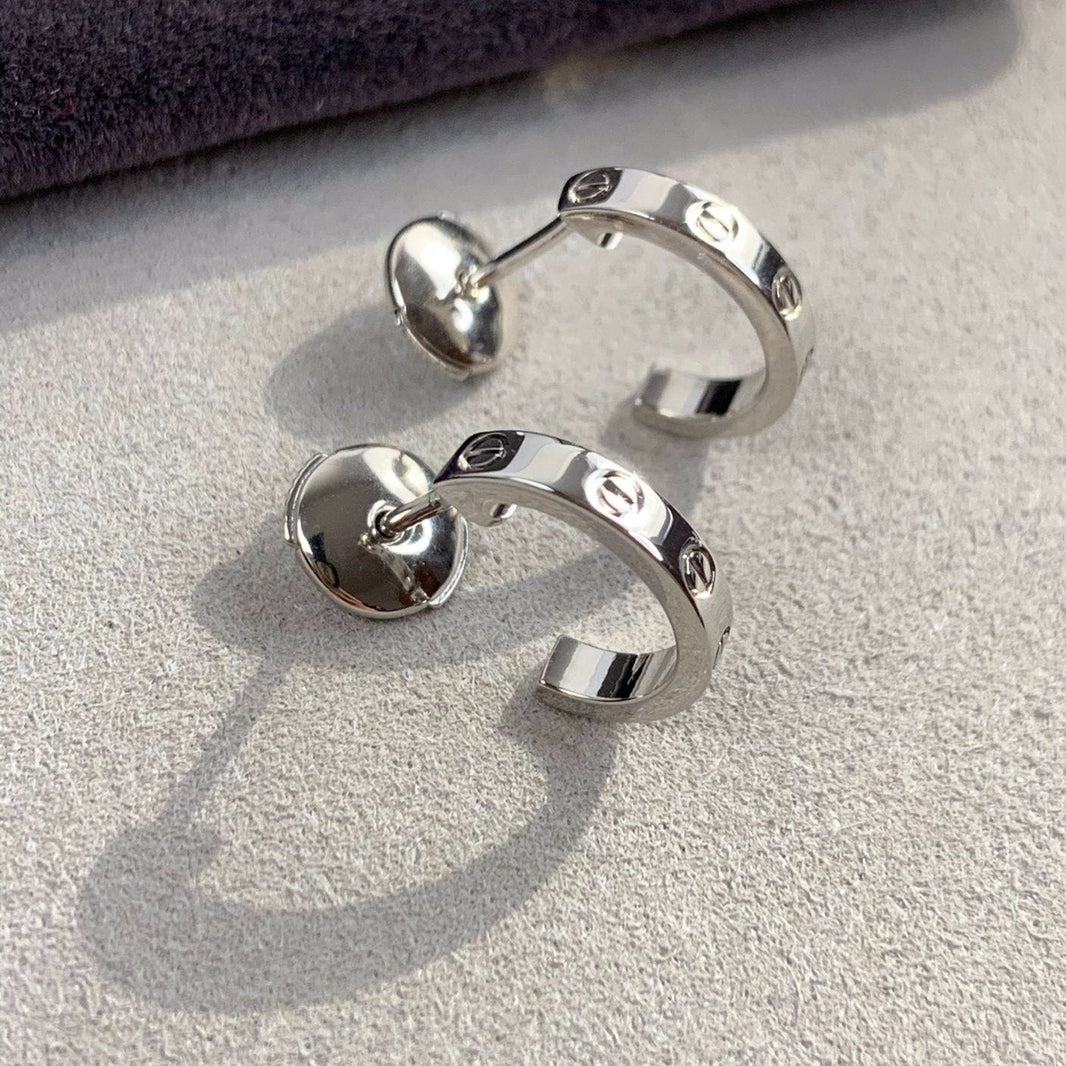 [Luxora]LOVE EARRINGS 2.65MM SILVER