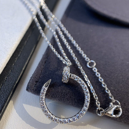 [Luxora]JUSTE NECKLACE SILVER DIAMONDS