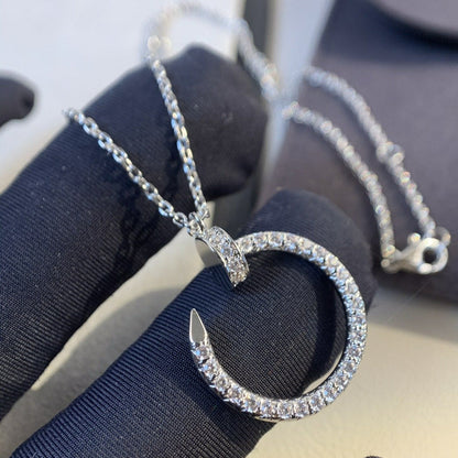[Luxora]JUSTE NECKLACE SILVER DIAMONDS