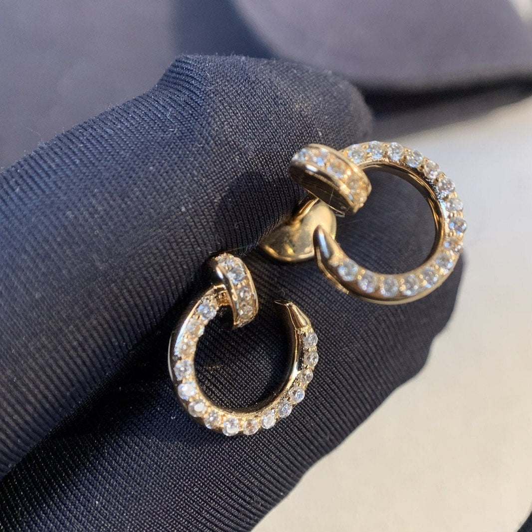 [Luxora]JUSTE EARRINGS GOLD DIAMONDS