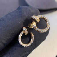 [Luxora]JUSTE EARRINGS GOLD DIAMONDS
