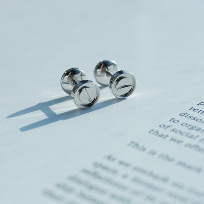[Luxora]LOVE EARRINGS SILVER 10MM
