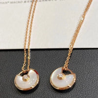 [Luxora]AMULETTE ROSE GOLD MOP NECKLACE